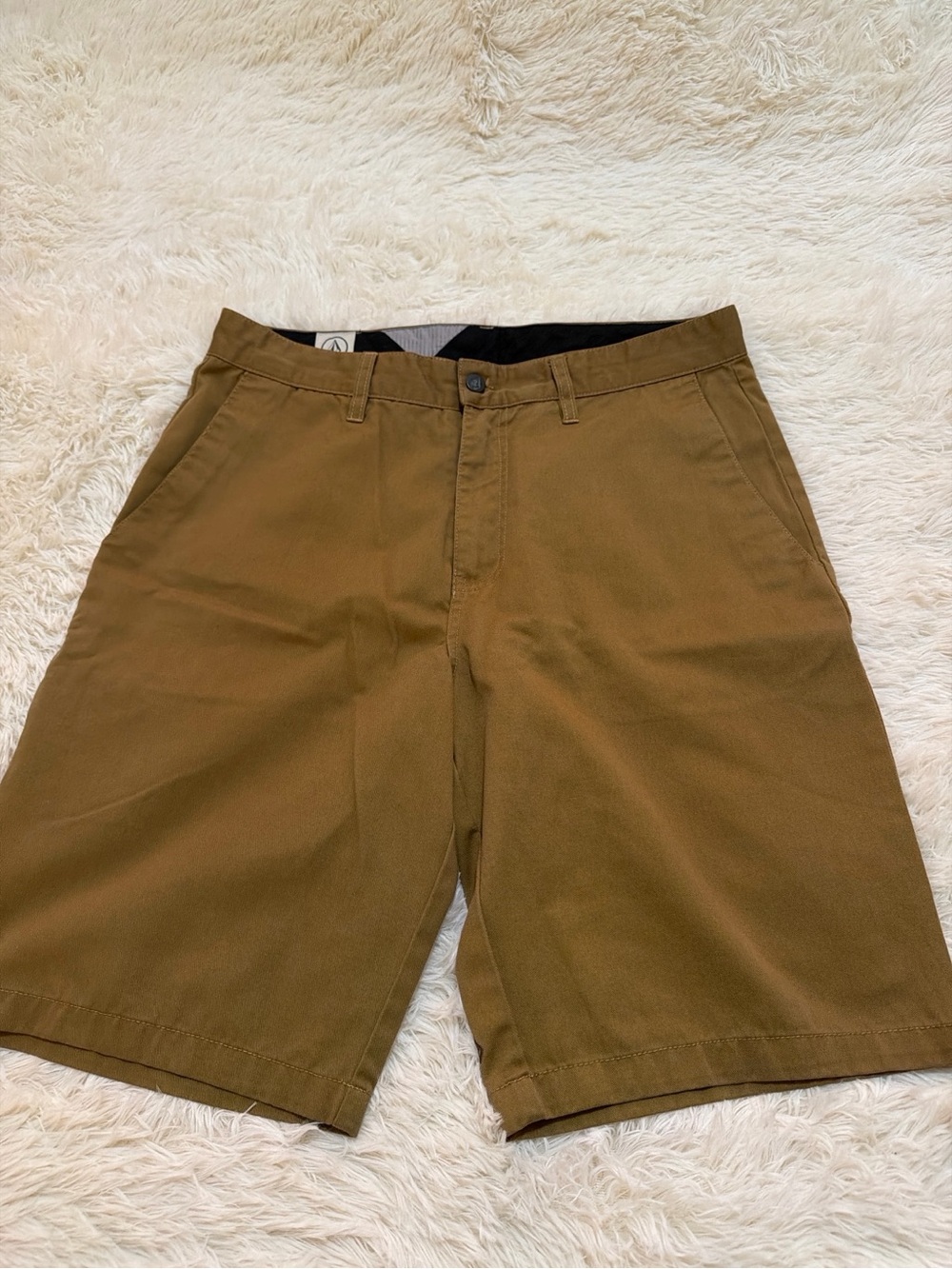 Volcom Men's Classic Brown Chino Shorts